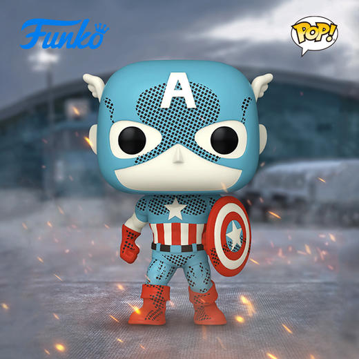 Funko POP Marvel D100 RR Captain America美漫 漫威英雄POP公仔美国队长限定款手办 74479 商品图2