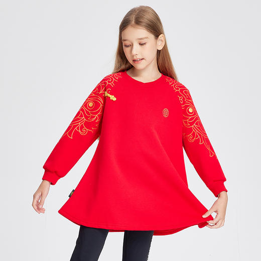 SIIJJEYY冬季儿童新年红色男童女童国风拜年服100% 商品图6