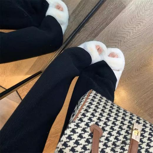 <曾小咸推荐>  高克重加绒加厚保暖阔腿针织裤休闲裤 商品图4