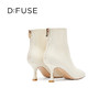 DFuse迪芙斯冬季新款羊皮尖头细高跟短靴时装靴DF34116109 商品缩略图3