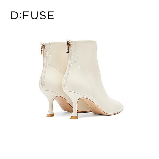 DFuse迪芙斯冬季新款羊皮尖头细高跟短靴时装靴DF34116109 商品图3