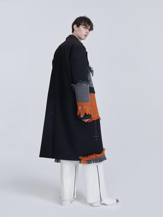 TIWILLTANG启世录"酡颜"拉毛宽肩呢大衣 商品图4