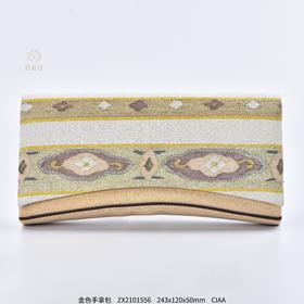 【金色年华】金色缂丝手拿包    ZX2101556