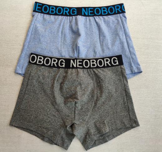 IY-76A男式时尚橡筋AB纱棉平角裤（二枚组） 商品图3