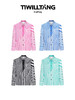 TIWILLTANG启世录"维度逆续"错序条纹彩色多巴胺层次印花气质衬衫 商品缩略图4