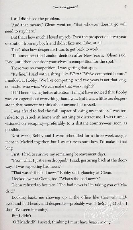 预售 【中商原版】保镖	The Bodyguard 英文原版 Katherine Center 搞笑爱情故事 商品图6