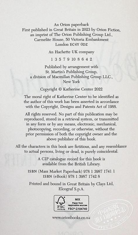 预售 【中商原版】保镖	The Bodyguard 英文原版 Katherine Center 搞笑爱情故事 商品图3