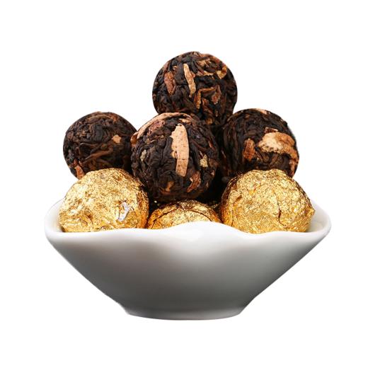 吉顺号陈皮普洱熟茶龙珠2019年珍藏老茶20颗精美罐装 商品图5