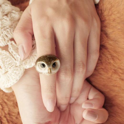 北京仓｜GOOD AFTER NINE-Happy Spotted Owl-快乐猫头鹰 戒指［泰国设计师］ 商品图1