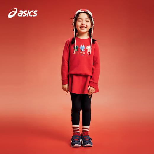 ASICS/亚瑟士童装24年新女童防水透气保暖夹棉外套联名款梭织便服 商品图4