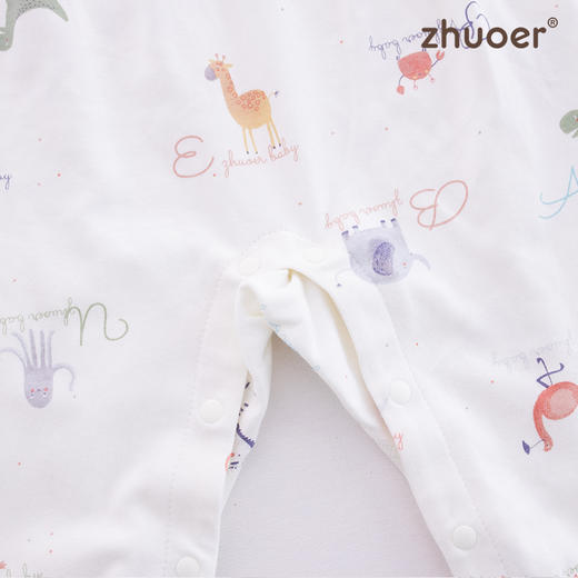 【春秋贴身连体衣】卓儿宝宝打底衫纯棉家居服婴儿连体哈衣适合3个月-2岁 商品图3