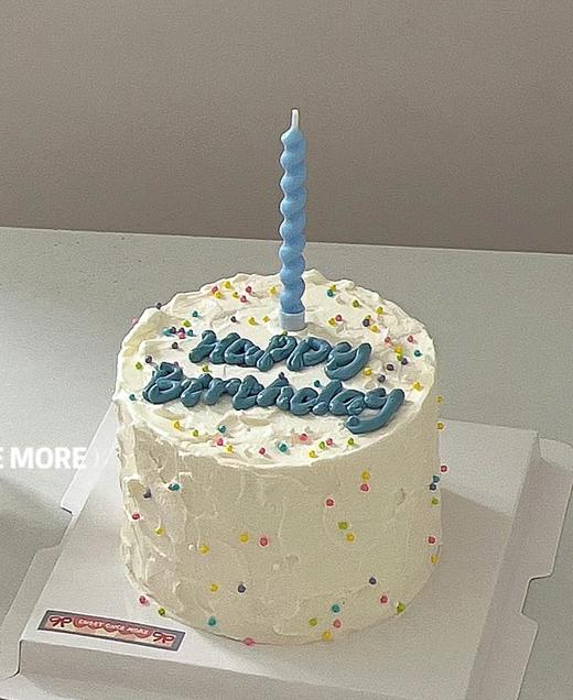 【优品系列】-—【简约彩珠蜡烛】男士简约蛋糕，蜡烛颜色随机 商品图0