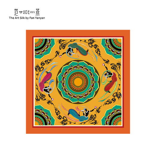 飞天莲花云纹藻井 商品图0