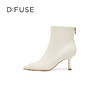 DFuse迪芙斯冬季新款羊皮尖头细高跟短靴时装靴DF34116109 商品缩略图1