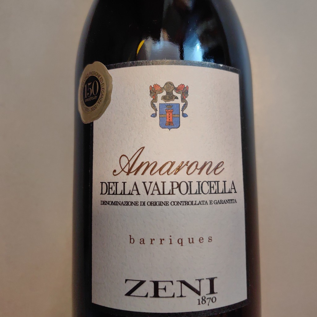 阿玛罗尼150周年纪念款！意大利百年名庄！来自爱情之都！——泽妮酒庄法国小橡木桶版瓦坡利切纳阿玛罗尼DOCG级红葡萄酒