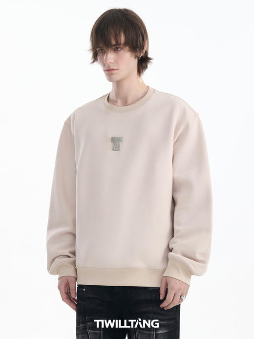 TIWILLTANG启世录“光屿边迹”重密加绒定制金属T打底保暖卫衣冬 商品图1