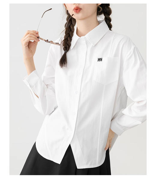 裁缝学苑AS151POLO领长袖衬衫纸样女装秋季内搭打底叠穿衬衣上衣样板 商品图5