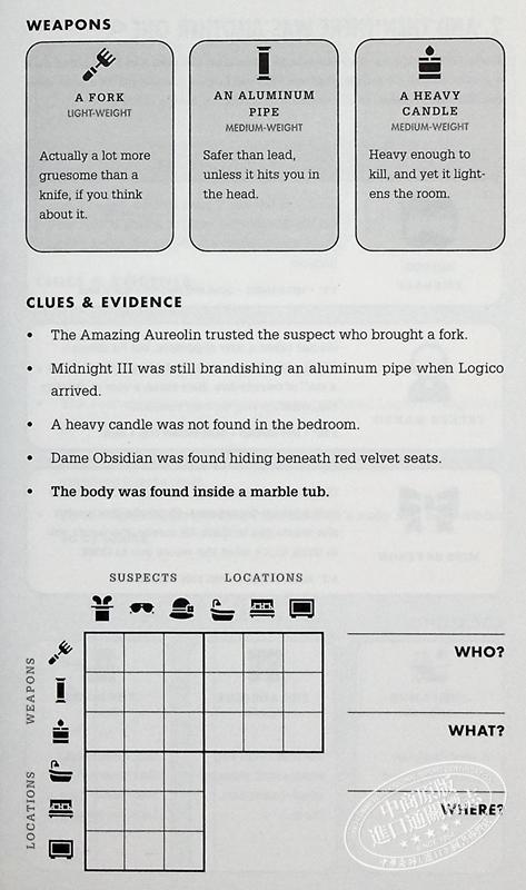 【中商原版】谋杀 解决100个案件之谜 逻辑谜题 Murdle Solve 100 Devilishly Devious Murder 英文原版 G T Karber 悬疑游戏 商品图4