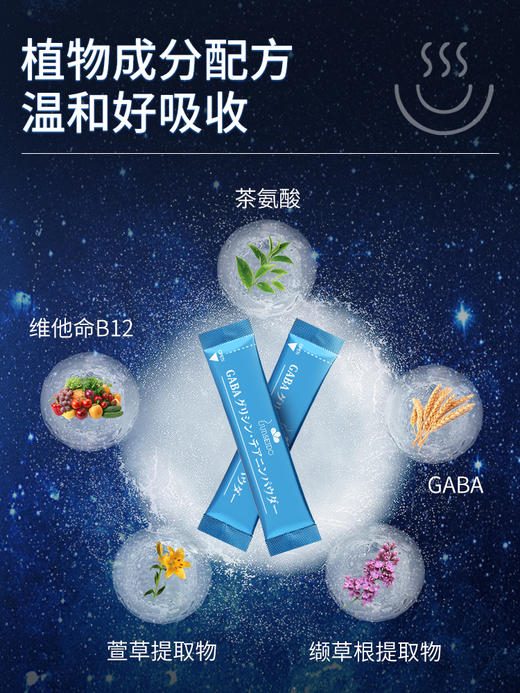 JUNSEIDO 茶叶茶氨酸固体饮料 星空睡眠导入饮 45包/盒 商品图1