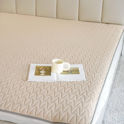 牛奶绒保暖防滑乳胶床垫软垫（可机洗） 商品图4