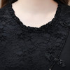 QYM- KED-M406黑色网纱蕾丝裙2023年秋冬季新款时尚连衣裙中长款A字裙 商品缩略图3