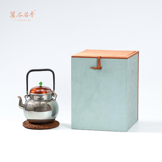 溪谷留香 银壶 甄型拱盖木把 克重506g/容量800ml 商品图1