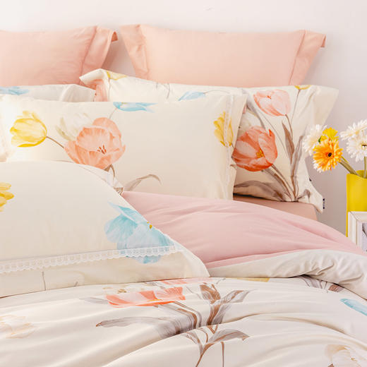 多喜爱 全精梳棉温馨花卉三/四件套 亦梦cs 商品图4