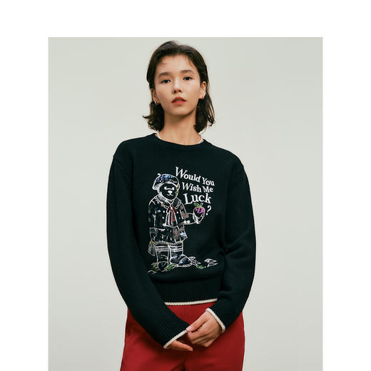 TeenieWeenie小熊毛衣女春季装TTKW245101I 商品图3
