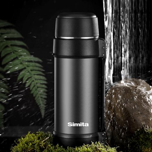 施密特（Simita）保温壶大容量保温壶男士户外便携车载水壶杯子家用水壶金点广口壶 MBH1005-180A 商品图1