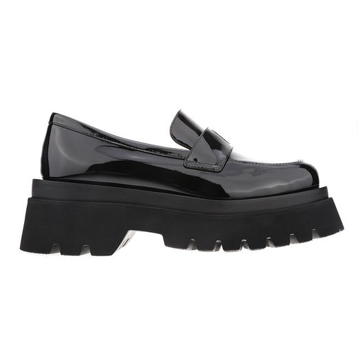 sheme新生系列进口牛漆皮方头厚底女士个性潮流乐福鞋可定制 商品图0