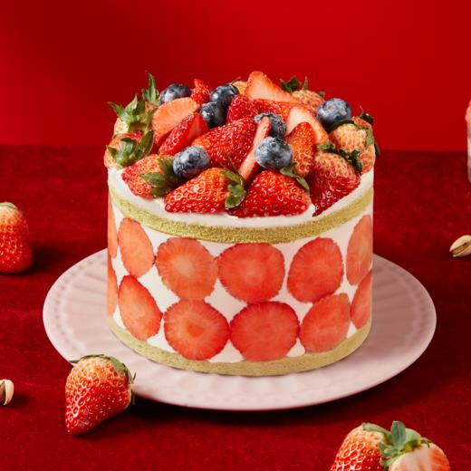 【会员券专用】草莓满贯裸蛋糕 商品图0