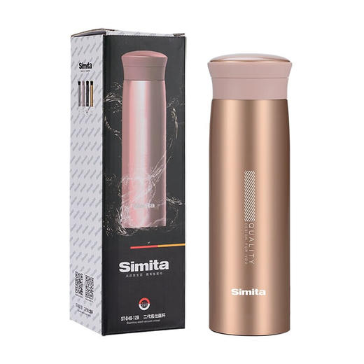 施密特保温杯保冷杯304不锈钢保温杯男女士水杯泡茶杯车载便携水杯 MBW1003-040A 商品图7