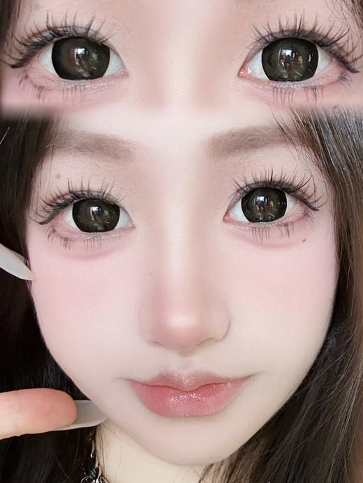 巨型萝莉·森系墨绿黑「含硅水凝胶」年抛型 商品图1