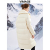 VIMAGE纬漫纪加厚保暖立领简约茧型显瘦 中长款百搭羽绒服冬新款VD2311205 商品缩略图4