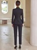 黑色西装套装女秋冬2023新款高级感气质珠宝店银行销售正装工作服 商品缩略图4