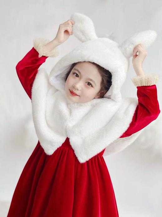 PureShare 冬日百搭小神器 雪兔斗篷 商品图4