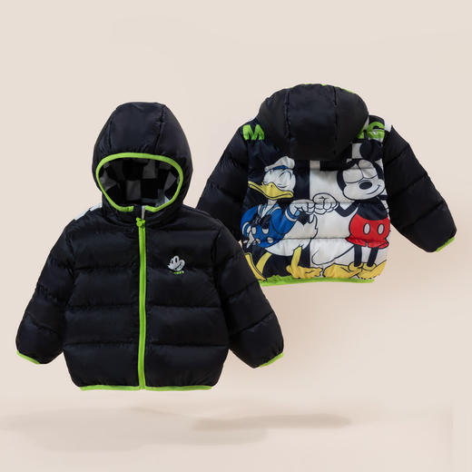 【双面穿】迪士尼儿童羽绒服男童秋冬新款中大童两面穿外套轻薄羽绒服234S1834
 商品图3