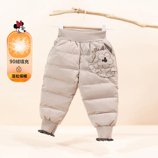 迪士尼秋冬长裤防风保暖外出裤女童学生运动休闲裤234K1363
 商品图2