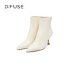 DFuse迪芙斯冬季新款羊皮尖头细高跟短靴时装靴DF34116109 商品缩略图2