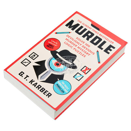 【中商原版】谋杀 解决100个案件之谜 逻辑谜题 Murdle Solve 100 Devilishly Devious Murder 英文原版 G T Karber 悬疑游戏 商品图1