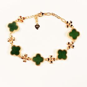 11223碧玉手链-四叶草