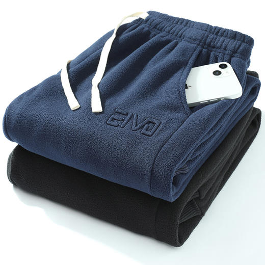 【新款DH】大依优型大码抓绒休闲裤束脚加肥加大男装舒适胖子肥佬百搭长裤运动裤 商品图1