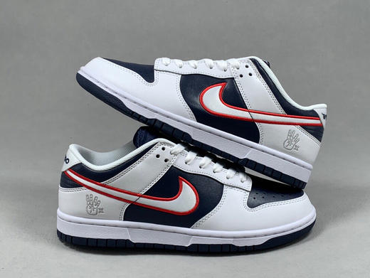 秋冬特惠💰530 莞产版本 # Nike SB Dunk Low PRM"Houston Comets Four-Peat"扣篮系列低帮休闲运动滑板板鞋“海军战士彗星四连冠” 商品图5