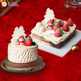 【圣诞限定·休闲下午茶套餐】圣诞系列下午茶2选1+初雪·柚子草莓软忌廉