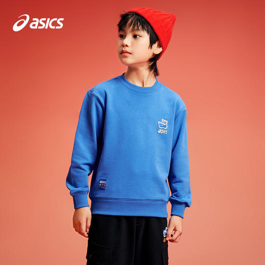 【新年限定】ASICS/亚瑟士童装2024年春季男女儿童柔软舒适卫衣 商品图1