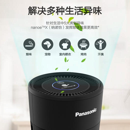 松下（Panasonic）nanoe纳诺怡水离子 净味器 Nanoe纳诺怡除异味净化空气 纳诺怡水离子发生器 商品图3