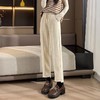 【遮肉显瘦！加绒加厚直筒裤】秋冬季加绒毛呢烟管直筒裤宽松显瘦百搭好穿小个子休闲高腰加厚西装裤 商品缩略图2