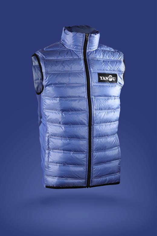 严素紫定能行羽绒保暖马甲，男女通款，可加装长袖，保暖，严素态度 商品图1