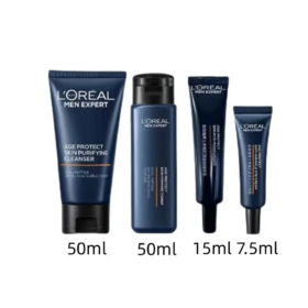 【爆款超低价预售 急单慎拍】欧莱雅男士青春肌源系列四件套