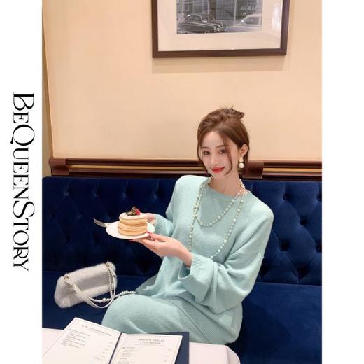 【孤品样衣，不退不换】【圣诞情书】藏牛绒牦牛毛保暖绵羊毛红色毛衣套装秋冬 商品图3